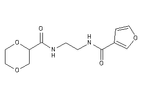 N-[2-(3-furoylamino)ethyl]-1,4-dioxane-2-carboxamide