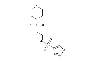 Image of N-(2-morpholinosulfonylethyl)isoxazole-4-sulfonamide