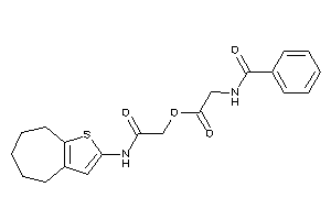 2-benzamidoacetic Acid [2-keto-2-(5,6,7,8-tetrahydro-4H-cyclohepta[b]thiophen-2-ylamino)ethyl] Ester