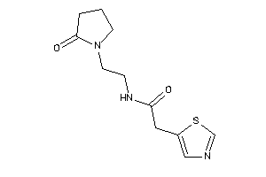 N-[2-(2-ketopyrrolidino)ethyl]-2-thiazol-5-yl-acetamide