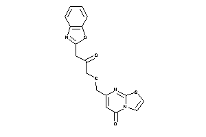 Image of 7-[[[3-(1,3-benzoxazol-2-yl)-2-keto-propyl]thio]methyl]thiazolo[3,2-a]pyrimidin-5-one