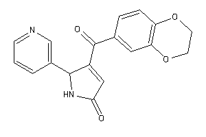 4-(2,3-dihydro-1,4-benzodioxine-6-carbonyl)-5-(3-pyridyl)-3-pyrrolin-2-one