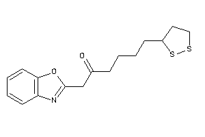Image of 1-(1,3-benzoxazol-2-yl)-6-(dithiolan-3-yl)hexan-2-one
