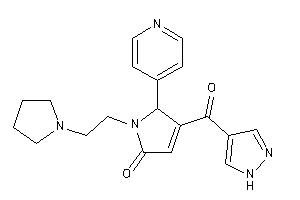 4-(1H-pyrazole-4-carbonyl)-5-(4-pyridyl)-1-(2-pyrrolidinoethyl)-3-pyrrolin-2-one