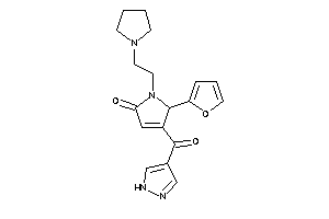 5-(2-furyl)-4-(1H-pyrazole-4-carbonyl)-1-(2-pyrrolidinoethyl)-3-pyrrolin-2-one