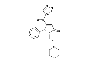 5-phenyl-1-(2-piperidinoethyl)-4-(1H-pyrazole-4-carbonyl)-3-pyrrolin-2-one