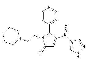 1-(2-piperidinoethyl)-4-(1H-pyrazole-4-carbonyl)-5-(4-pyridyl)-3-pyrrolin-2-one