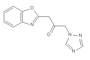 1-(1,3-benzoxazol-2-yl)-3-(1,2,4-triazol-1-yl)acetone