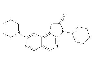 Image of 3-cyclohexyl-8-piperidino-1H-pyrrolo[2,3-c][2,7]naphthyridin-2-one