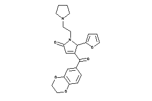 4-(2,3-dihydro-1,4-benzodioxine-6-carbonyl)-5-(2-furyl)-1-(2-pyrrolidinoethyl)-3-pyrrolin-2-one