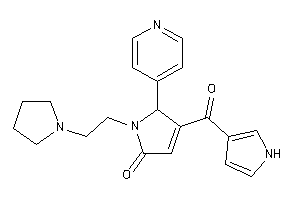 5-(4-pyridyl)-4-(1H-pyrrole-3-carbonyl)-1-(2-pyrrolidinoethyl)-3-pyrrolin-2-one