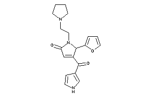 Image of 5-(2-furyl)-4-(1H-pyrrole-3-carbonyl)-1-(2-pyrrolidinoethyl)-3-pyrrolin-2-one