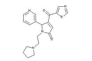 5-(3-pyridyl)-1-(2-pyrrolidinoethyl)-4-(thiazole-5-carbonyl)-3-pyrrolin-2-one