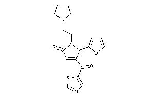 5-(2-furyl)-1-(2-pyrrolidinoethyl)-4-(thiazole-5-carbonyl)-3-pyrrolin-2-one