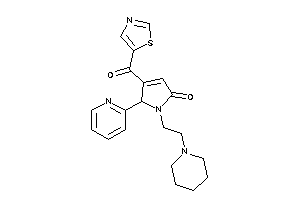 1-(2-piperidinoethyl)-5-(2-pyridyl)-4-(thiazole-5-carbonyl)-3-pyrrolin-2-one