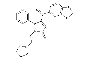 4-piperonyloyl-5-(3-pyridyl)-1-(2-pyrrolidinoethyl)-3-pyrrolin-2-one