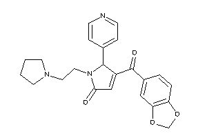 4-piperonyloyl-5-(4-pyridyl)-1-(2-pyrrolidinoethyl)-3-pyrrolin-2-one