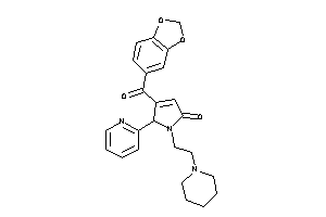 1-(2-piperidinoethyl)-4-piperonyloyl-5-(2-pyridyl)-3-pyrrolin-2-one