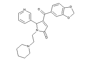 1-(2-piperidinoethyl)-4-piperonyloyl-5-(3-pyridyl)-3-pyrrolin-2-one