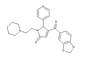 1-(2-piperidinoethyl)-4-piperonyloyl-5-(4-pyridyl)-3-pyrrolin-2-one