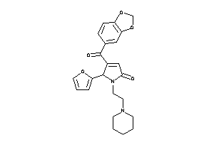 5-(2-furyl)-1-(2-piperidinoethyl)-4-piperonyloyl-3-pyrrolin-2-one