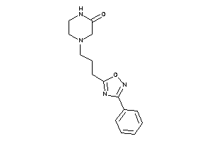 4-[3-(3-phenyl-1,2,4-oxadiazol-5-yl)propyl]piperazin-2-one