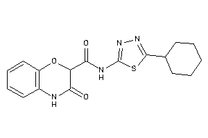 N-(5-cyclohexyl-1,3,4-thiadiazol-2-yl)-3-keto-4H-1,4-benzoxazine-2-carboxamide