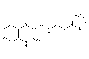 3-keto-N-(2-pyrazol-1-ylethyl)-4H-1,4-benzoxazine-2-carboxamide