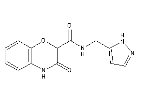 3-keto-N-(1H-pyrazol-5-ylmethyl)-4H-1,4-benzoxazine-2-carboxamide