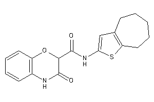 3-keto-N-(5,6,7,8-tetrahydro-4H-cyclohepta[b]thiophen-2-yl)-4H-1,4-benzoxazine-2-carboxamide