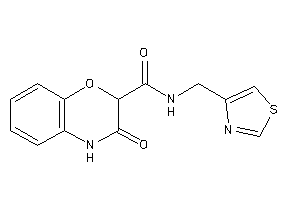 3-keto-N-(thiazol-4-ylmethyl)-4H-1,4-benzoxazine-2-carboxamide