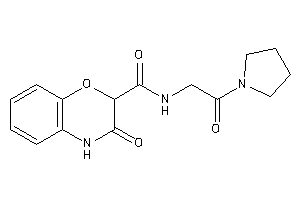 3-keto-N-(2-keto-2-pyrrolidino-ethyl)-4H-1,4-benzoxazine-2-carboxamide