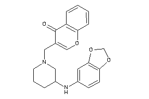 3-[[3-(1,3-benzodioxol-5-ylamino)piperidino]methyl]chromone