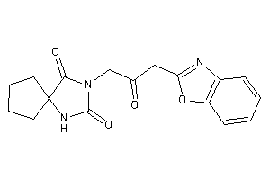 3-[3-(1,3-benzoxazol-2-yl)-2-keto-propyl]-1,3-diazaspiro[4.4]nonane-2,4-quinone