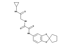 N-[2-(cyclopropylamino)-2-keto-ethyl]-N'-spiro[1,3-benzodioxole-2,1'-cyclopentane]-5-yl-oxamide