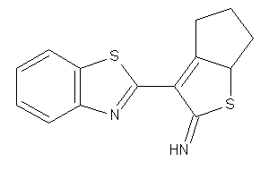 [3-(1,3-benzothiazol-2-yl)-4,5,6,6a-tetrahydrocyclopenta[b]thiophen-2-ylidene]amine