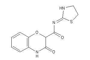 3-keto-N-thiazolidin-2-ylidene-4H-1,4-benzoxazine-2-carboxamide