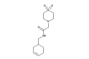 N-(cyclohex-3-en-1-ylmethyl)-2-(1,1-diketo-1,4-thiazinan-4-yl)acetamide