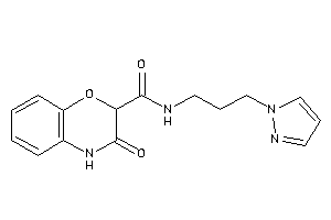 3-keto-N-(3-pyrazol-1-ylpropyl)-4H-1,4-benzoxazine-2-carboxamide