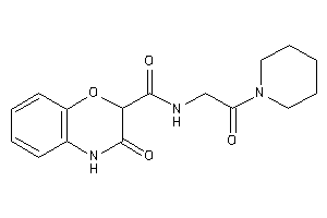 3-keto-N-(2-keto-2-piperidino-ethyl)-4H-1,4-benzoxazine-2-carboxamide