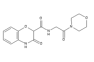 3-keto-N-(2-keto-2-morpholino-ethyl)-4H-1,4-benzoxazine-2-carboxamide