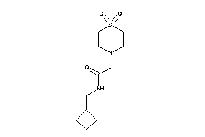 N-(cyclobutylmethyl)-2-(1,1-diketo-1,4-thiazinan-4-yl)acetamide