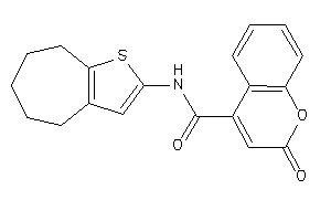 2-keto-N-(5,6,7,8-tetrahydro-4H-cyclohepta[b]thiophen-2-yl)chromene-4-carboxamide