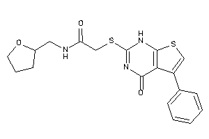 2-[(4-keto-5-phenyl-1H-thieno[2,3-d]pyrimidin-2-yl)thio]-N-(tetrahydrofurfuryl)acetamide