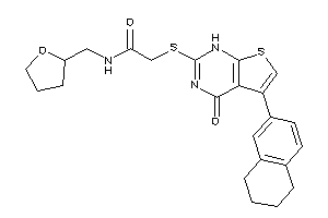 2-[(4-keto-5-tetralin-6-yl-1H-thieno[2,3-d]pyrimidin-2-yl)thio]-N-(tetrahydrofurfuryl)acetamide