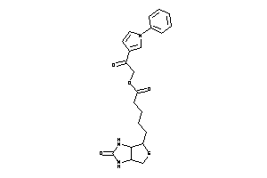 5-(2-keto-1,3,3a,4,6,6a-hexahydrothieno[3,4-d]imidazol-4-yl)valeric Acid [2-keto-2-(1-phenylpyrrol-3-yl)ethyl] Ester