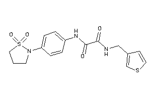 N'-[4-(1,1-diketo-1,2-thiazolidin-2-yl)phenyl]-N-(3-thenyl)oxamide