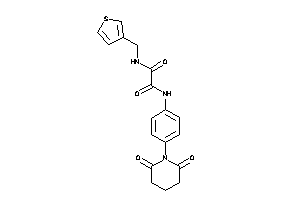 N-(4-glutarimidophenyl)-N'-(3-thenyl)oxamide