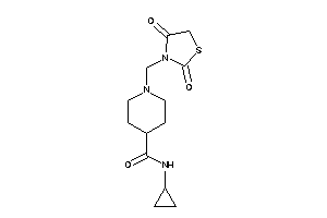 N-cyclopropyl-1-[(2,4-diketothiazolidin-3-yl)methyl]isonipecotamide