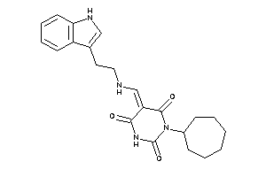 1-cycloheptyl-5-[[2-(1H-indol-3-yl)ethylamino]methylene]barbituric Acid